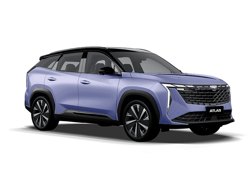 Купить Geely Atlas Новый в Новосибирске - Starry Blue / Серо-голубой металлик